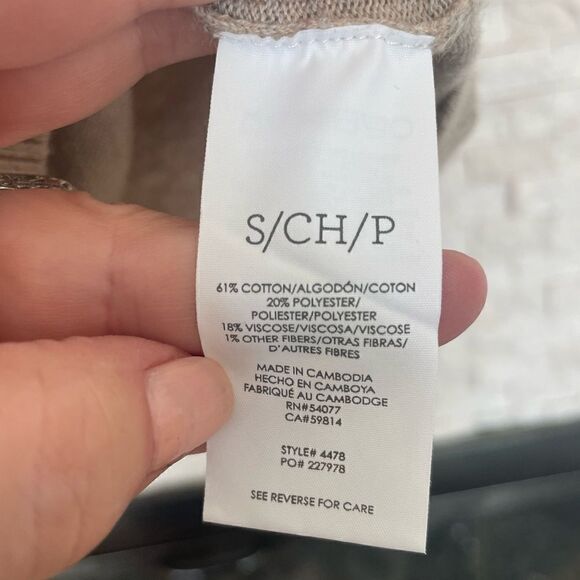 Cabi Beige Recess Pullover #4478. Size Small.  NWOT - Picture 7 of 8